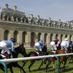 Horse racing at the Chantilly Racecourse